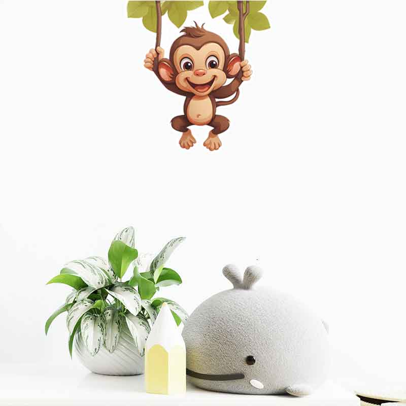 Urocza Mała Małpka - Dekoracja – Pvc Panel Background recenzja i cena
