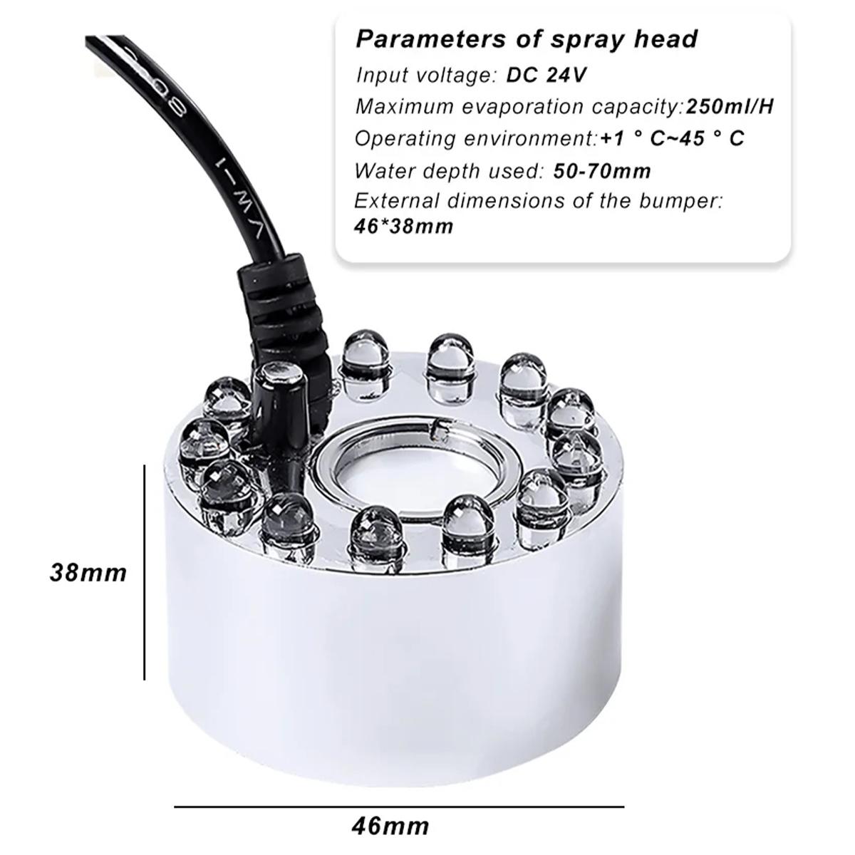 Mini wytwornica mgły LED, rozp – Terrarium Fogger Ultrasonic recenzja i cena